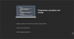 Desktop Screenshot of krzysztofjanowski.pl